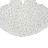 ZARA Womens Printed Top White Sleeveless Spotted M