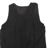 ZARA Womens Printed Vest Black Sleeveless S