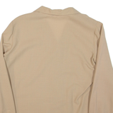 Womens Shirt Brown Collared Long Sleeve L