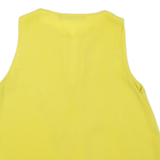 ZARA Womens Vest Yellow V-Neck Sleeveless S