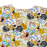 Womens Printed Top Black Crazy Pattern XL