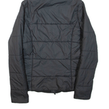 ADIDAS Womens Puffer Jacket Black Hooded UK 8