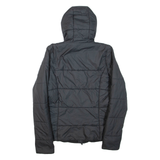 ADIDAS Womens Puffer Jacket Black Hooded UK 8