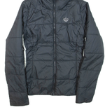 ADIDAS Womens Puffer Jacket Black Hooded UK 10