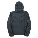 ADIDAS Womens Puffer Jacket Black Hooded UK 10