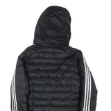 ADIDAS Womens Jacket Black Nylon Hooded UK 6