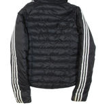 ADIDAS Womens Jacket Black Nylon Hooded UK 6