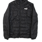 PUMA Mens Puffer Jacket Black Hooded S