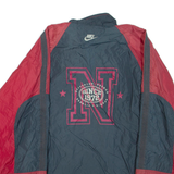 NIKE Mens Track Jacket Red Colourblock M