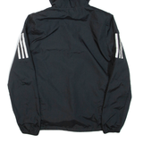 ADIDAS Womens Track Jacket Black Hooded S