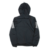 ADIDAS Womens Track Jacket Black Hooded S