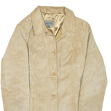Womens Jacket Beige Leather M