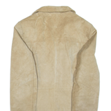 Womens Jacket Beige Leather M