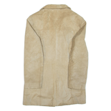 Womens Jacket Beige Leather M