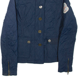 TOMMY HILFIGER Womens Quilted Jacket Blue XS