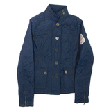 TOMMY HILFIGER Womens Quilted Jacket Blue XS