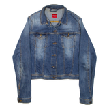 GUESS Womens Denim Jacket Blue M