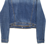 GUESS Womens Denim Jacket Blue M