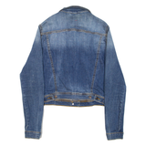 GUESS Womens Denim Jacket Blue M