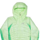 THE NORTH FACE Lightweight Insulated Womens Puffer Jacket Green Nylon Hooded L