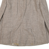 LAIFEL Womens Blazer Jacket Beige Knit Herringbone M
