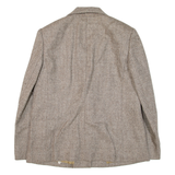 LAIFEL Womens Blazer Jacket Beige Knit Herringbone M