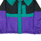 POWDER PEAK Insulated Mens Jacket Purple Colourblock XL