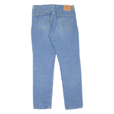 LEVI'S 511 Jeans Distressed Mens Blue Slim Straight Stone Wash W34 L32