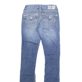 TRUE RELIGION Womens Jeans Blue Slim Straight Stone Wash W24 L33