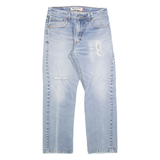 LEVI'S 505 02 Jeans Mens Blue Regular Straight Stone Wash W32 L30