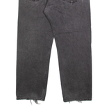 LEVI'S 505 Jeans Mens Grey Regular Straight Stone Wash W38 L29