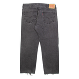 LEVI'S 505 Jeans Mens Grey Regular Straight Stone Wash W38 L29