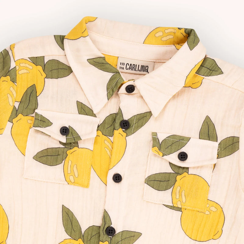 Organic cotton shirt - Lemon