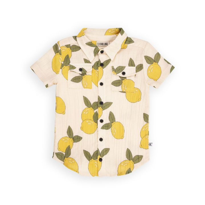 Organic cotton shirt - Lemon