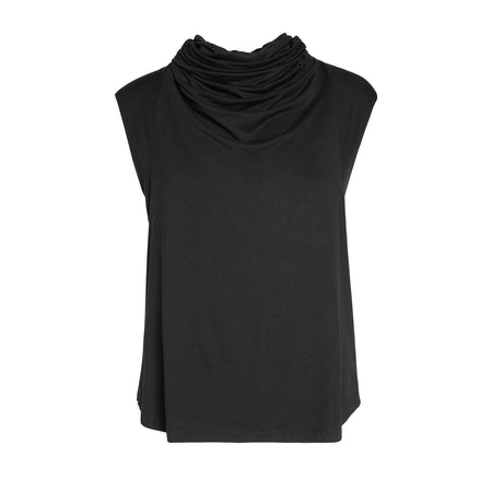 Lâcher Prise - Légèreté Black Cowl Neck Top