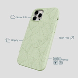 Sage Green Lushy Leaves iPhone 12 Pro Max Case