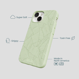 Sage Green Lushy Leaves iPhone 13 Case