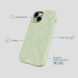 Sage Green Lushy Leaves iPhone 14 Case