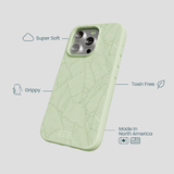 Sage Green Lushy Leaves iPhone 16 Pro Case
