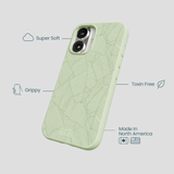 Sage Green Lushy Leaves iPhone 16 Case