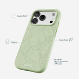 Sage Green Lushy Leaves iPhone 17 Pro Case