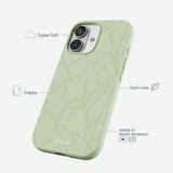 Sage Green Lushy Leaves iPhone 17 Case