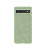Sage Green Lushy Leaves Google Pixel 6a Case