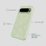 Sage Green Lushy Leaves Google Pixel 9/9 Pro Case