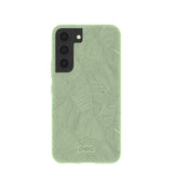 Sage Green Lushy Leaves Samsung Galaxy S22 Case