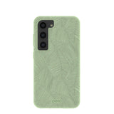 Sage Green Lushy Leaves Samsung Galaxy S23 Case