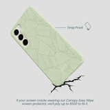 Sage Green Lushy Leaves Samsung Galaxy S24+(Plus) Case