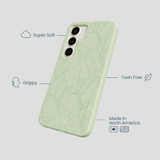 Sage Green Lushy Leaves Samsung Galaxy S24 Case
