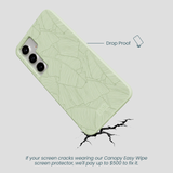 Sage Green Lushy Leaves Samsung Galaxy S25+(Plus) Case