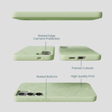 Sage Green Lushy Leaves Samsung Galaxy S25+(Plus) Case